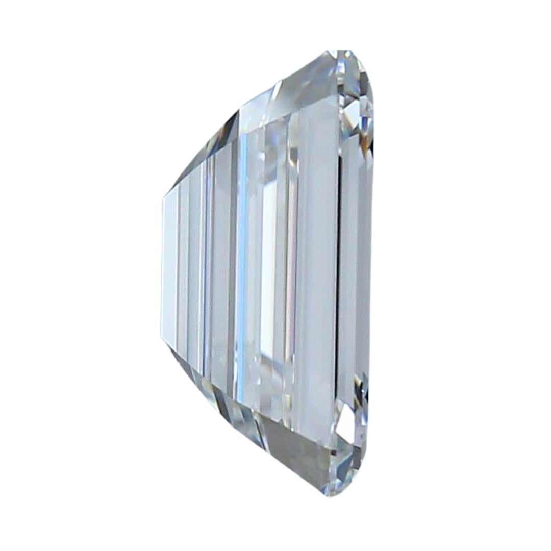 Emerald Cut Bright 1 pc Ideal Cut Natural Diamond w/2.01 ct - GIA Certified  For Sale