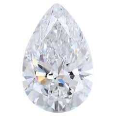 Bright 1.00ct Ideal Cut Pear-Shaped Diamond - GIA Certified