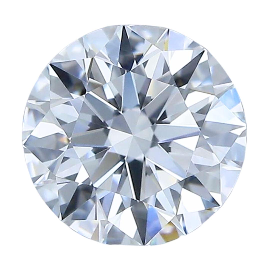 Bright 1.09ct Ideal Cut Round Diamond - GIA Certified For Sale 2