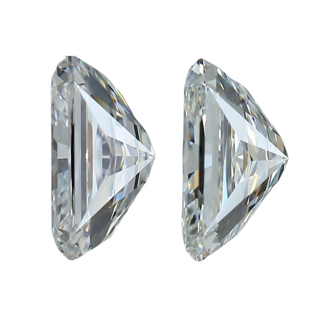 Bright 1.42ct Ideal Cut Pair of Diamonds - GIA Certified  In New Condition In רמת גן, IL