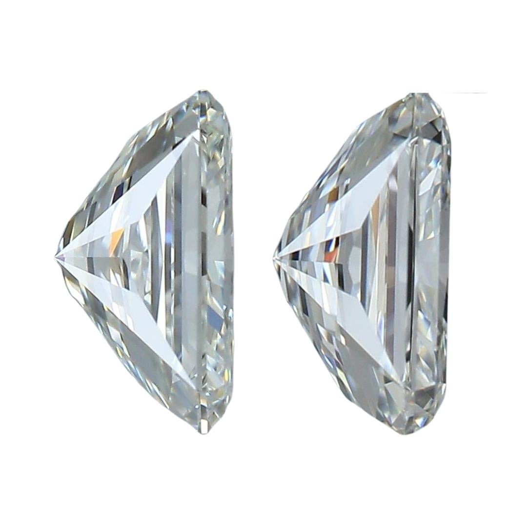 Women's Bright 1.42ct Ideal Cut Pair of Diamonds - GIA Certified 