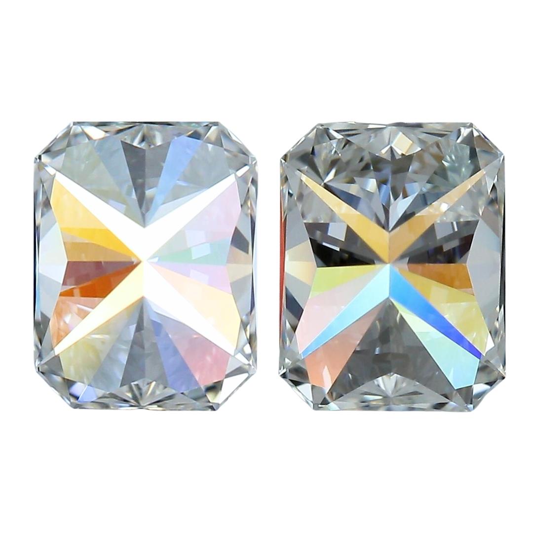 Bright 1.42ct Ideal Cut Pair of Diamonds - GIA Certified  1