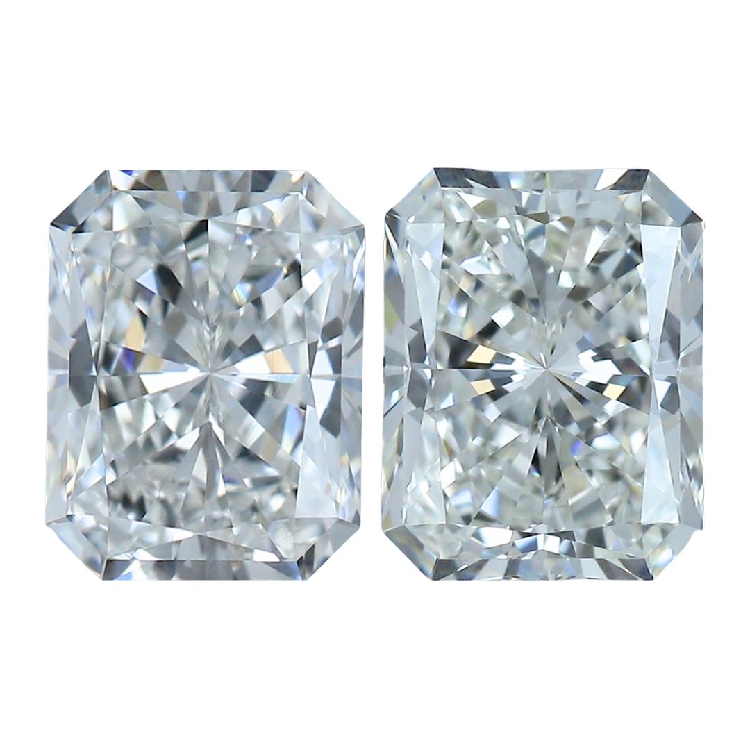 Bright 1.42ct Ideal Cut Pair of Diamonds - GIA Certified  3