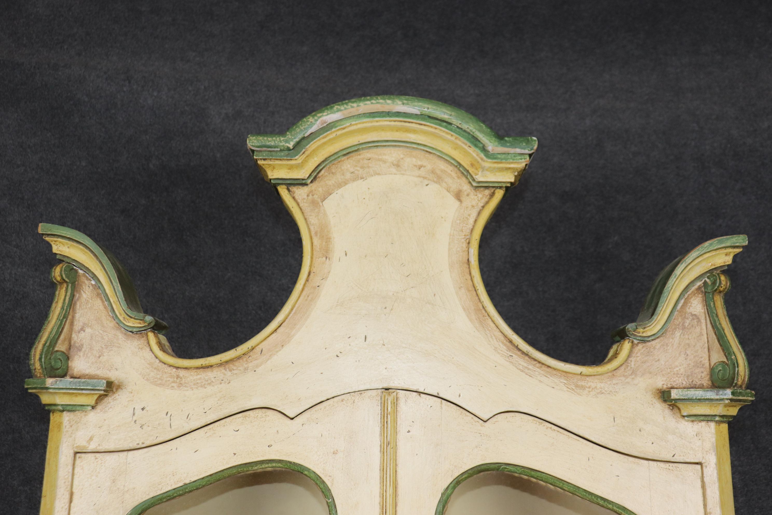 Bright and Beautiful Italian-Made Rococo Paint Decorated Secretary Desk For Sale 10