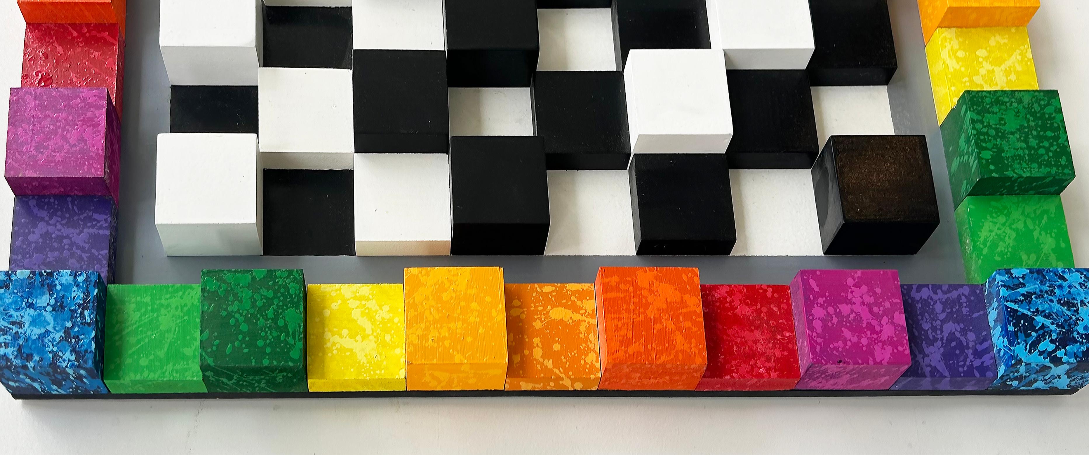 American Bright and Colorful Optical Art 