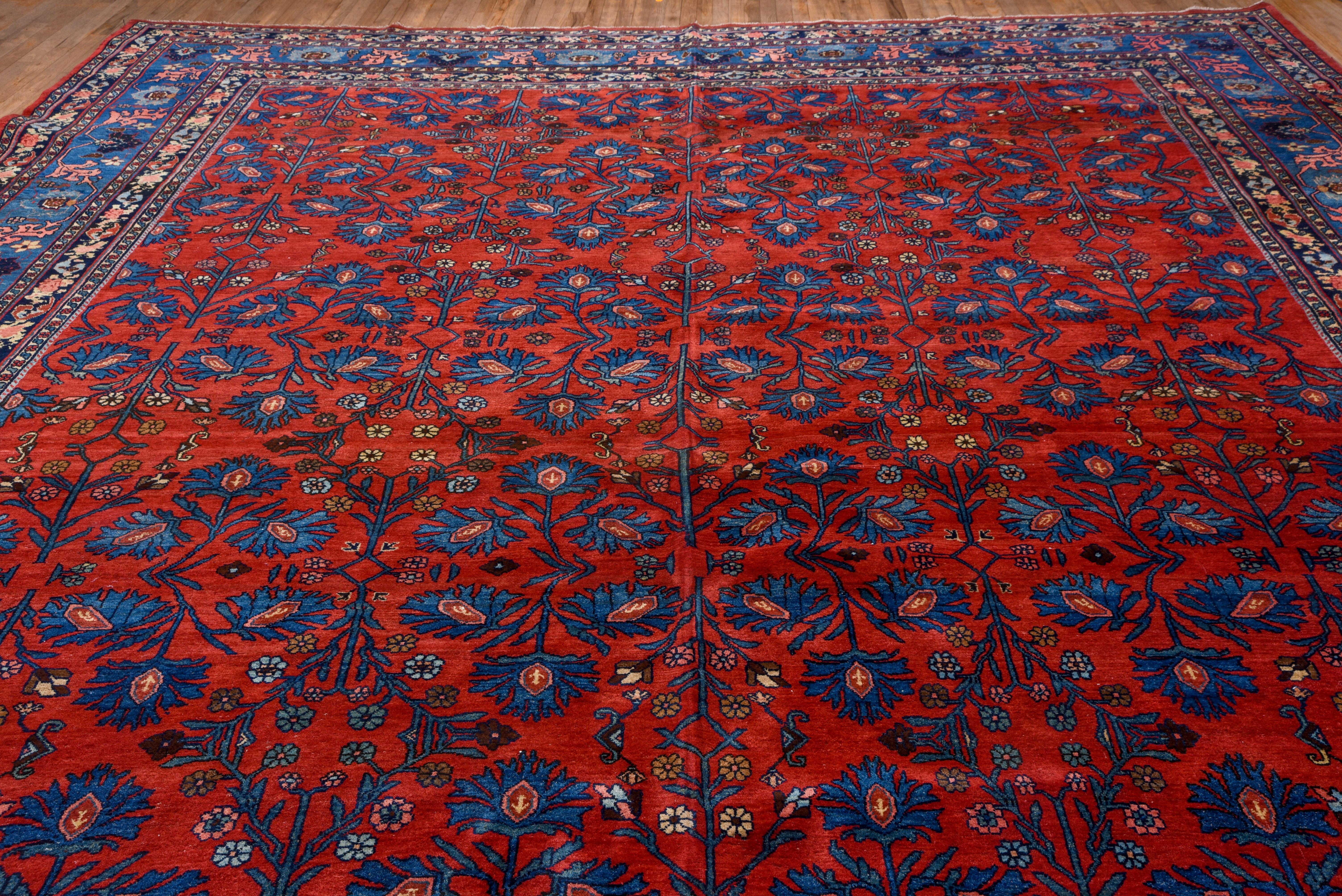Tribal Tapis persan ancien Bidjar aux couleurs vives, vers 1900 en vente