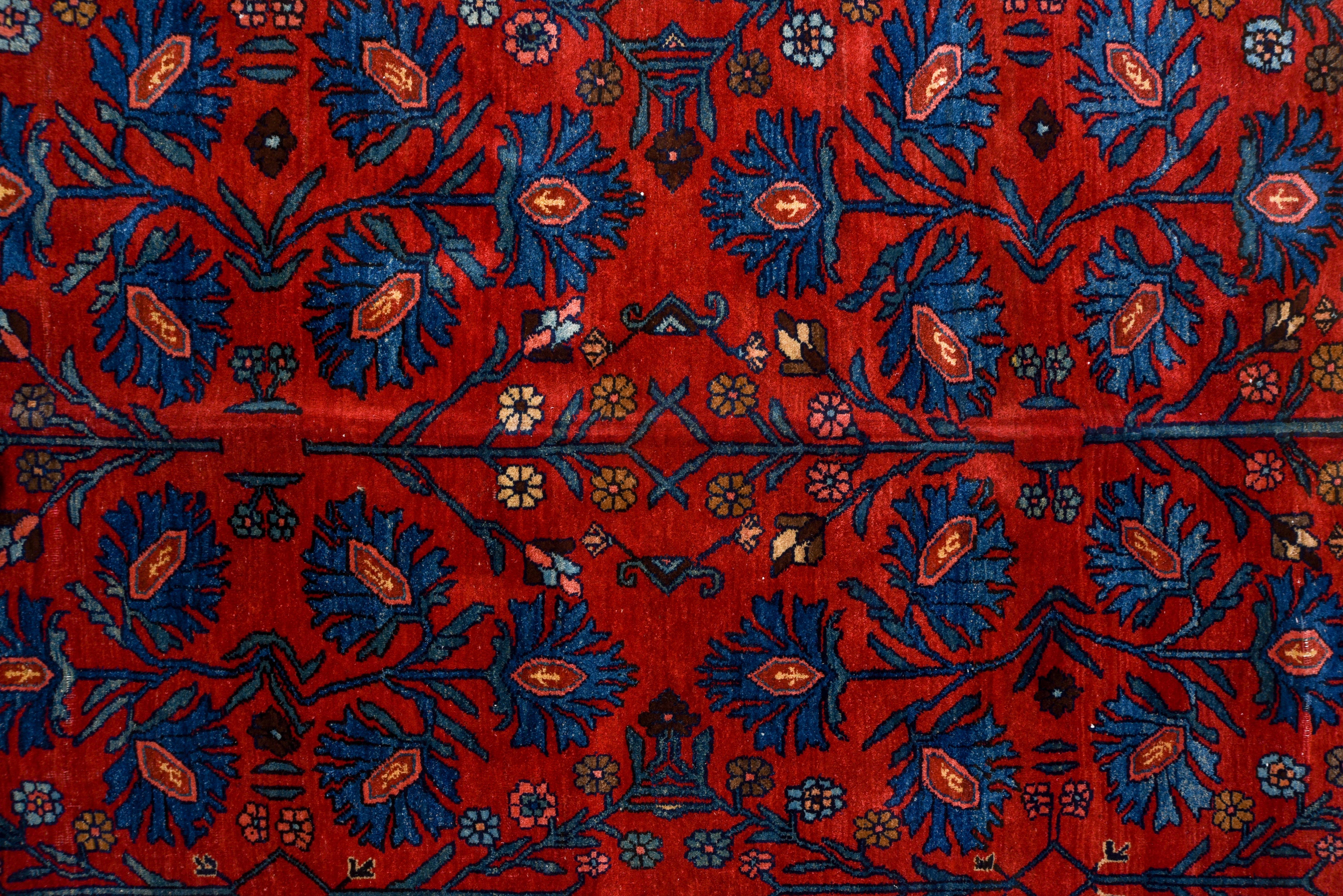 Noué à la main Tapis persan ancien Bidjar aux couleurs vives, vers 1900 en vente
