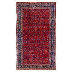 Heller antiker persischer Bidjar-Teppich, um 1900