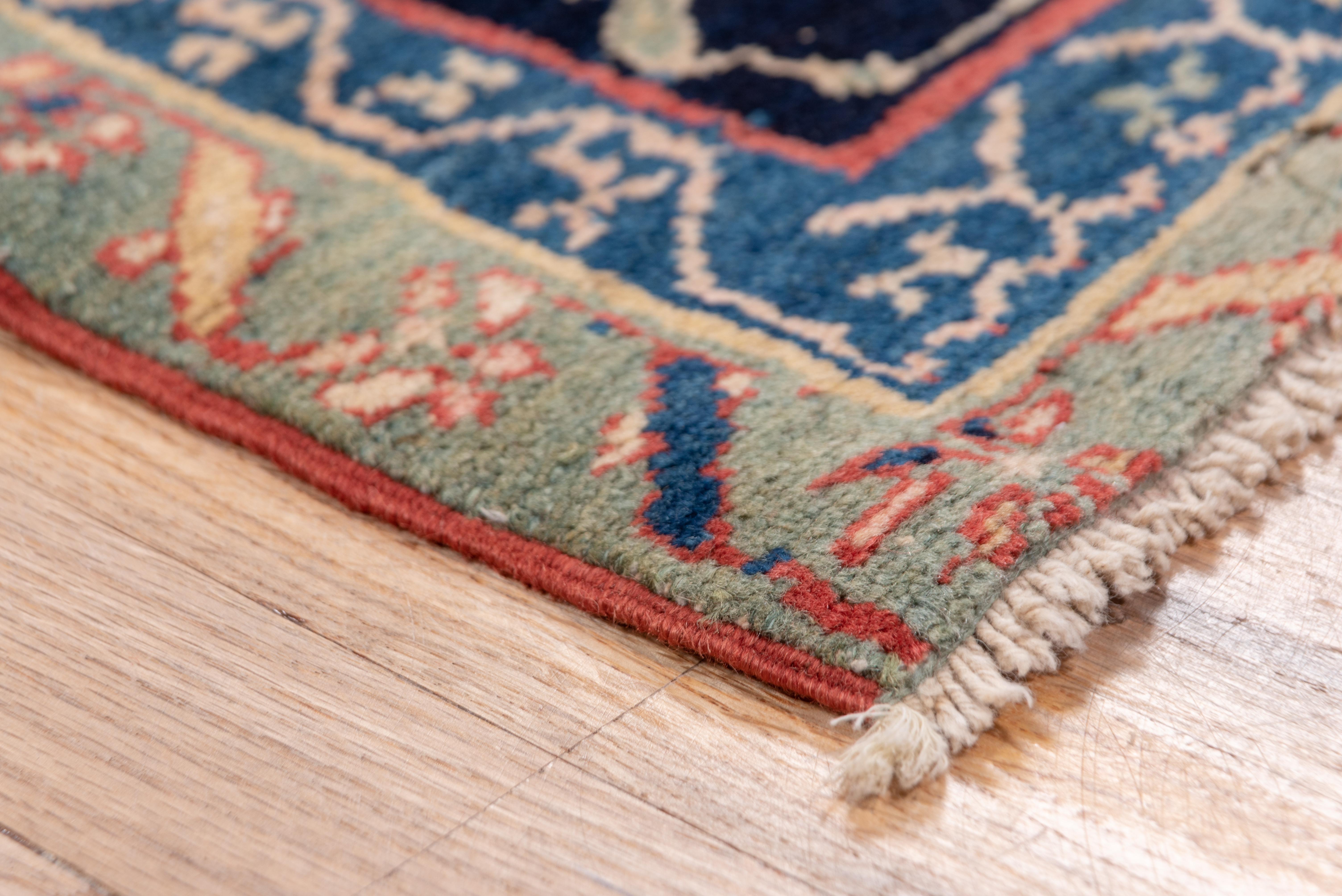 Bright Antique Persian Malayer Runner, Red Field, Triple Colorful Border In Good Condition For Sale In New York, NY