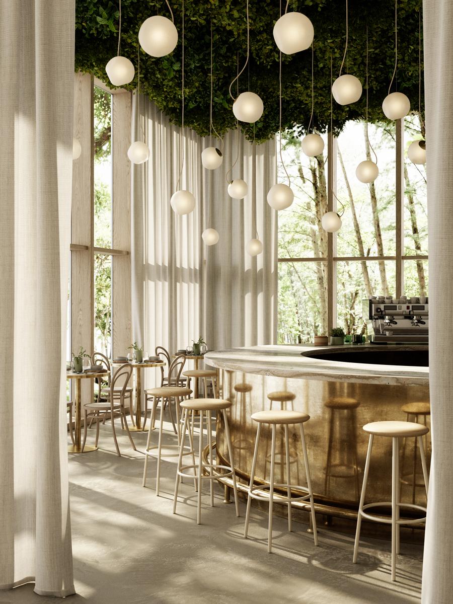 Ottone Lampada a sospensione Barocco Bright di Nordic Tales in vendita