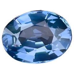 Bright Blue Burmese Loose Spinel 2.45 carats Step Oval Cut Natural Gemstone