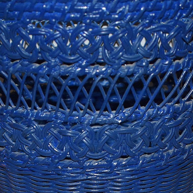 blue wicker baskets