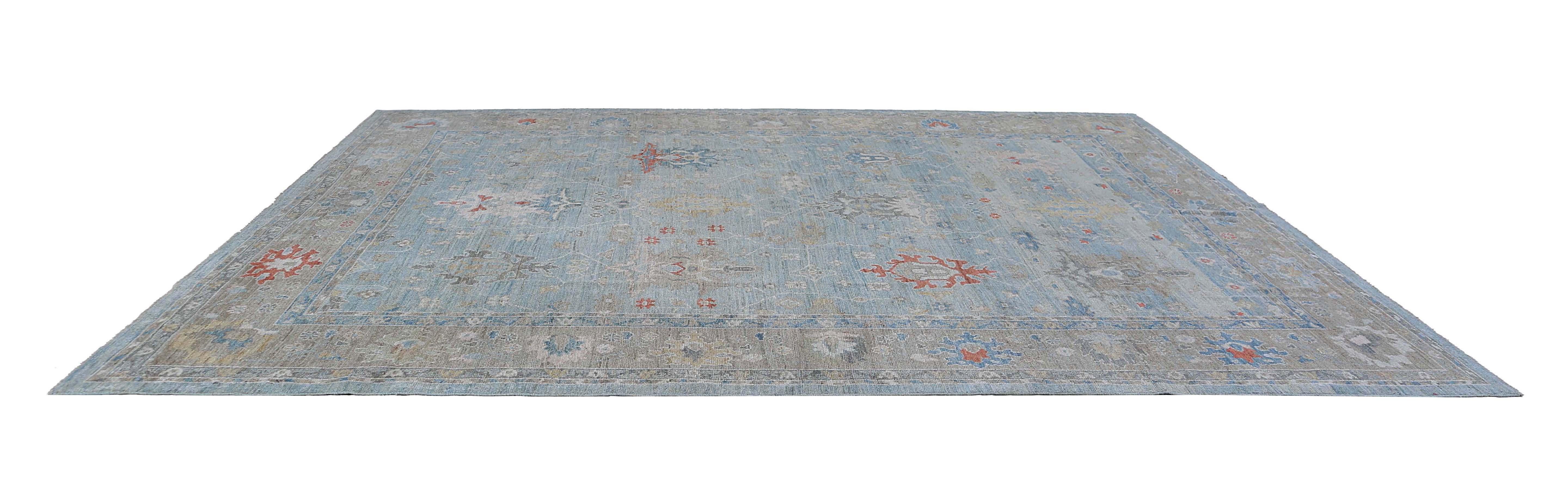 Add a touch of elegance to your home decor with our beautiful 8'4'' x 8'8'' Sultanabad rug, handwoven from premium quality wool to ensure durability and comfort. The rug's intricate design features a beautiful blend of floral and geometric patterns
