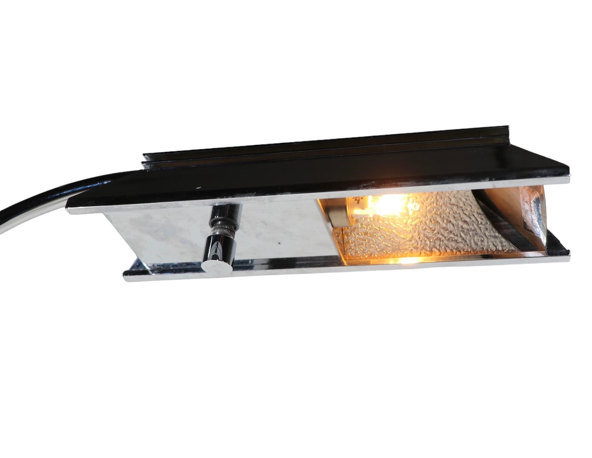 Verstellbare Stehlampe im Pharmacy-Stil aus leuchtendem Chrom von Casella C, 1980er Jahre im Angebot 9