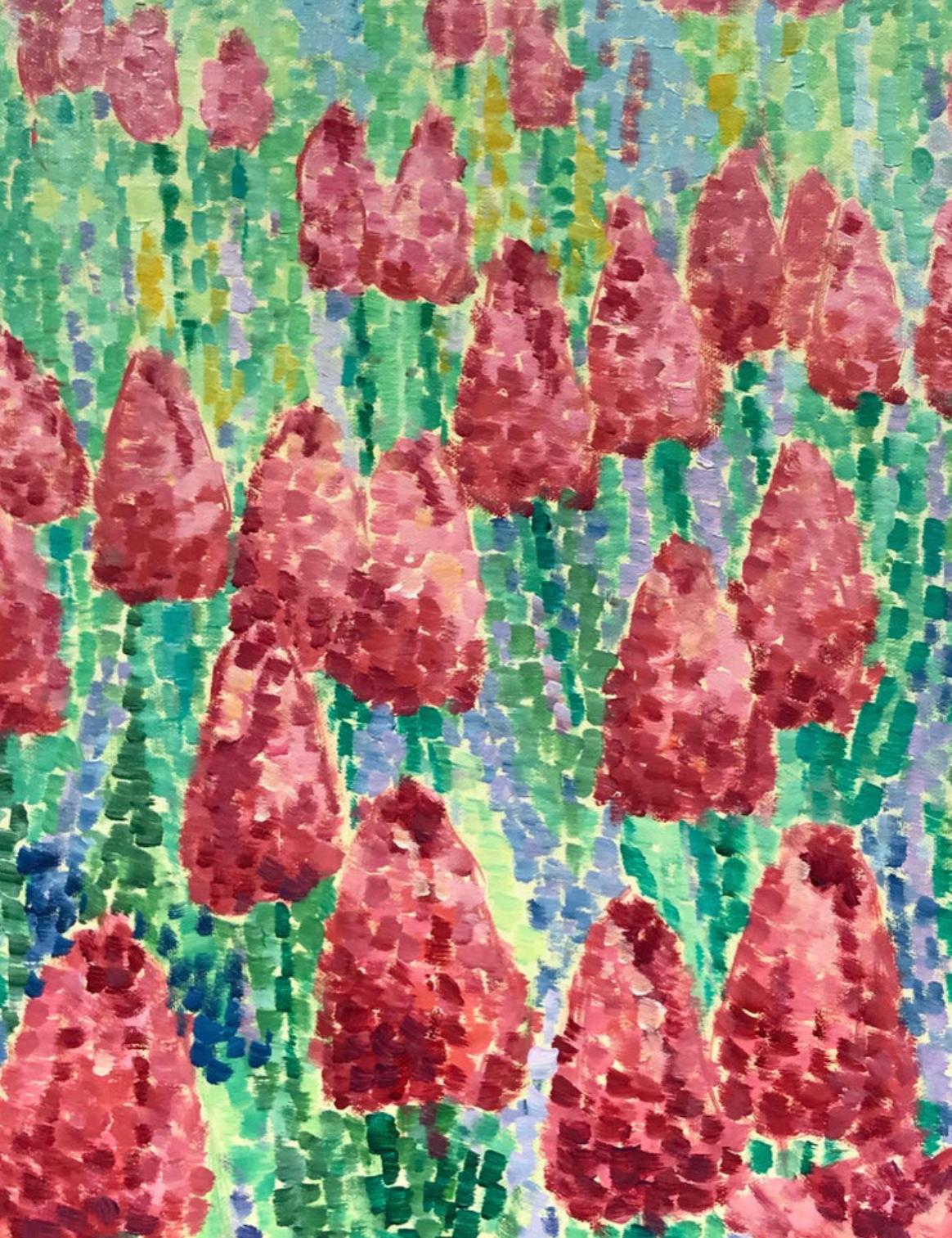 tulip pointillism
