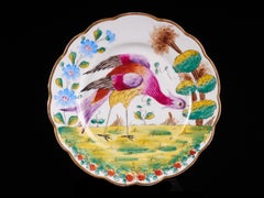 Bright, Colorful Vintage Set of 3 Hand Painted Austrian Ceramic Plates