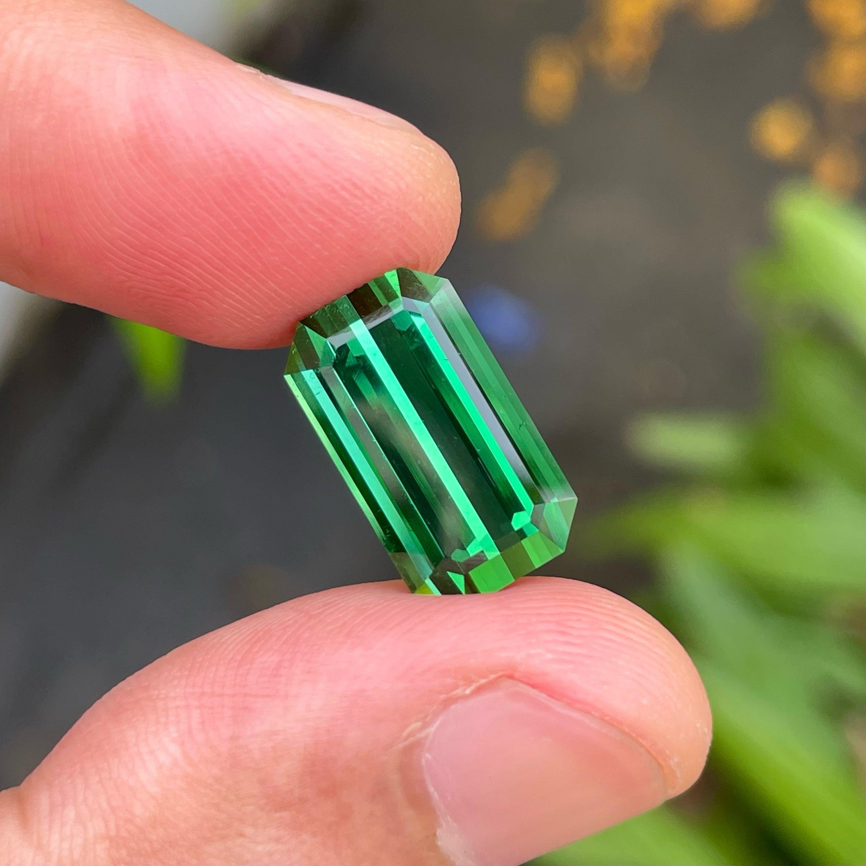 Bright Green Afghanistan Tourmaline Gemstone, available for sale at wholesale price natural high quality 8.90 Carats Octagon Shape From Afghanistan.

Product Information:
GEMSTONE TYPE:	Bright Green Afghanistan Tourmaline Gemstone
WEIGHT:	8.90