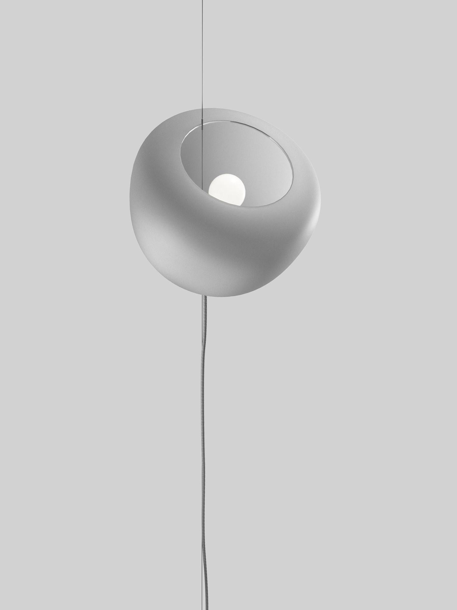 Bright Helio Floor And Ceiling Lamp by Nordic Tales
Designed by Jonas Hoejgaard
Dimensions: Ø 25 x H 20 cm.
Materials: Glass.
Finish: Smoked Grey.

The total height can be 2-5 meters long. All our lamps can be wired according to each country. If
