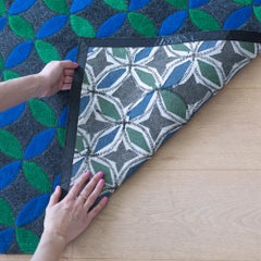 Bright Jewel Tones Customizable Aladdin Rectangle in Blue Large