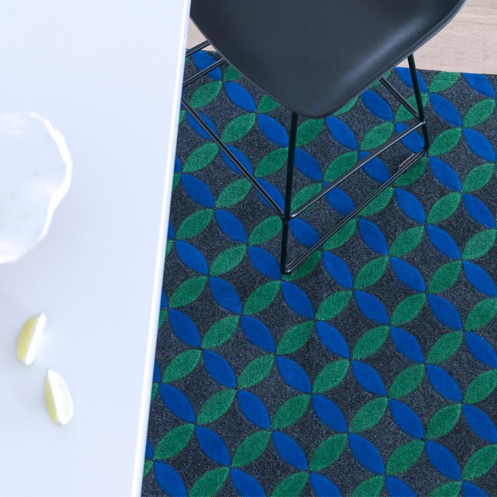 Bright Jewel Tones Anpassbare Aladdin Rechteckig in Blau Groß (Art déco) im Angebot