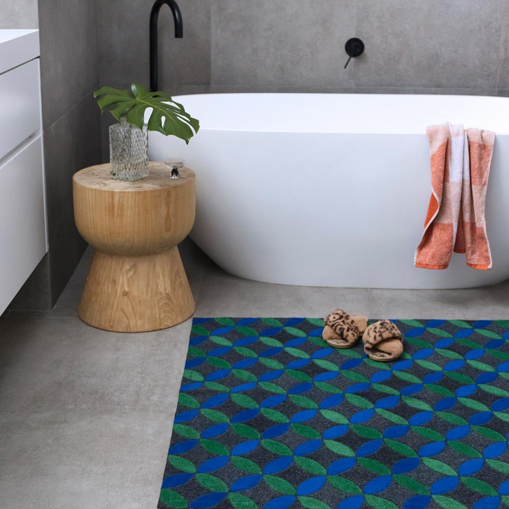 Bright Jewel Tones Anpassbar Aladdin Rechteckig in Blau Klein (Pakistanisch) im Angebot