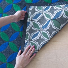 Runner Aladdin personalizzabile in toni gioiello luminosi in blu X-Large