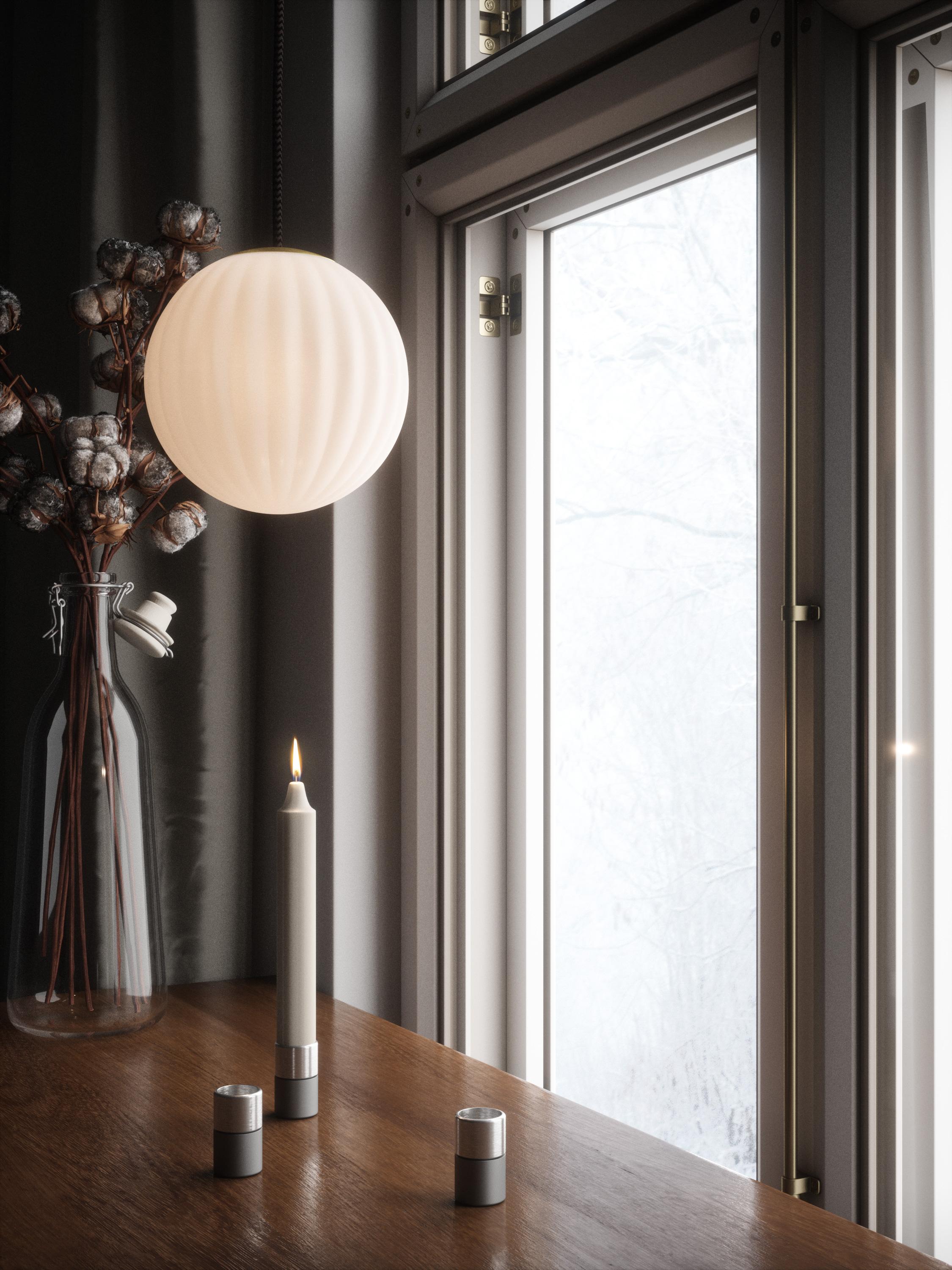 Danish Bright Modeco Pendant Lamp by Nordic Tales For Sale