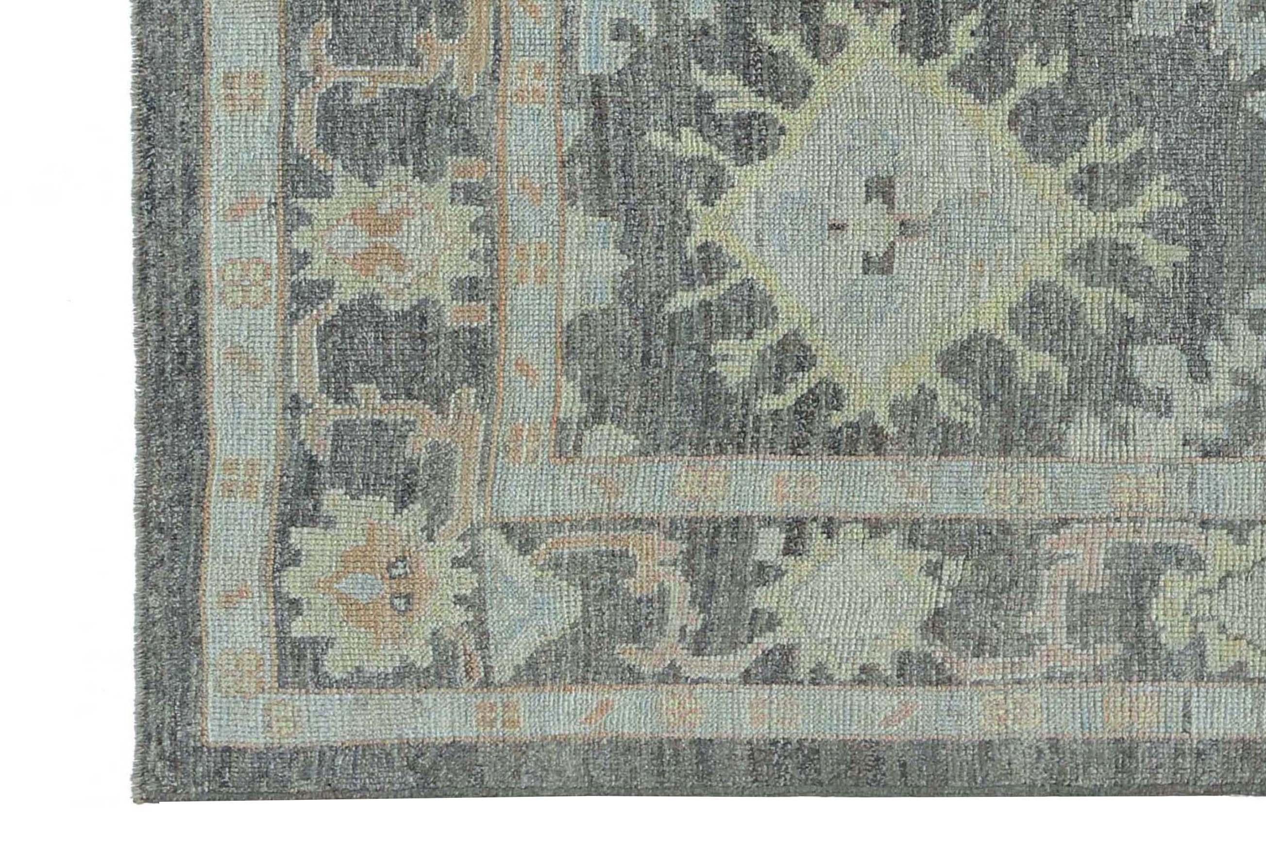 Bright New Oushak Rug For Sale 6