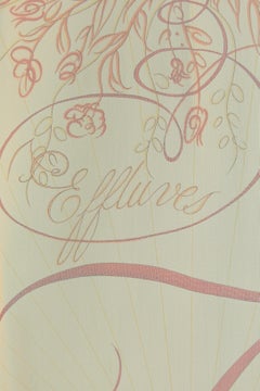 Bright orange silk chiffon printed scarf "Effluves" Hermès