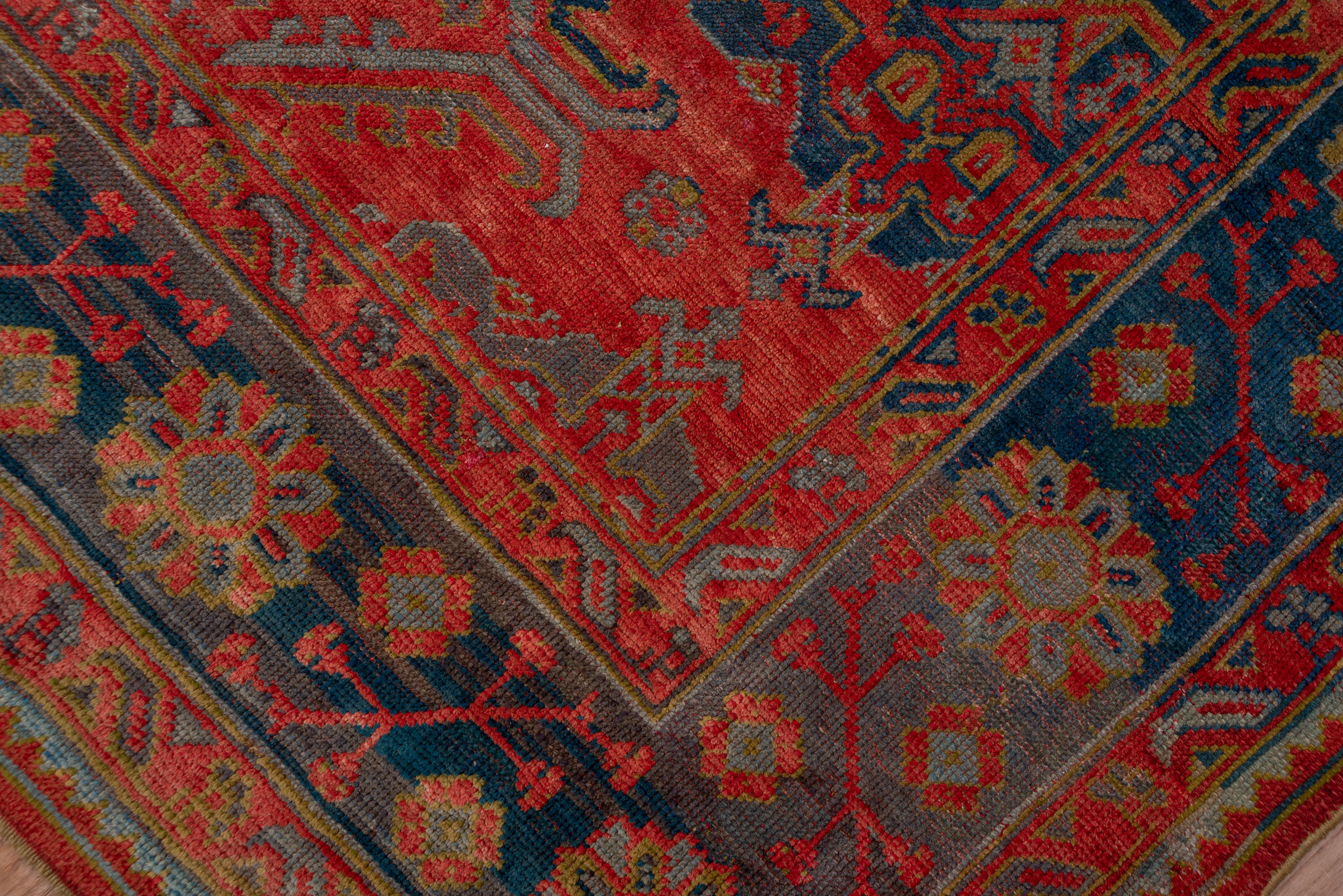 Bright Oversized Antique Oushak Carpet 4
