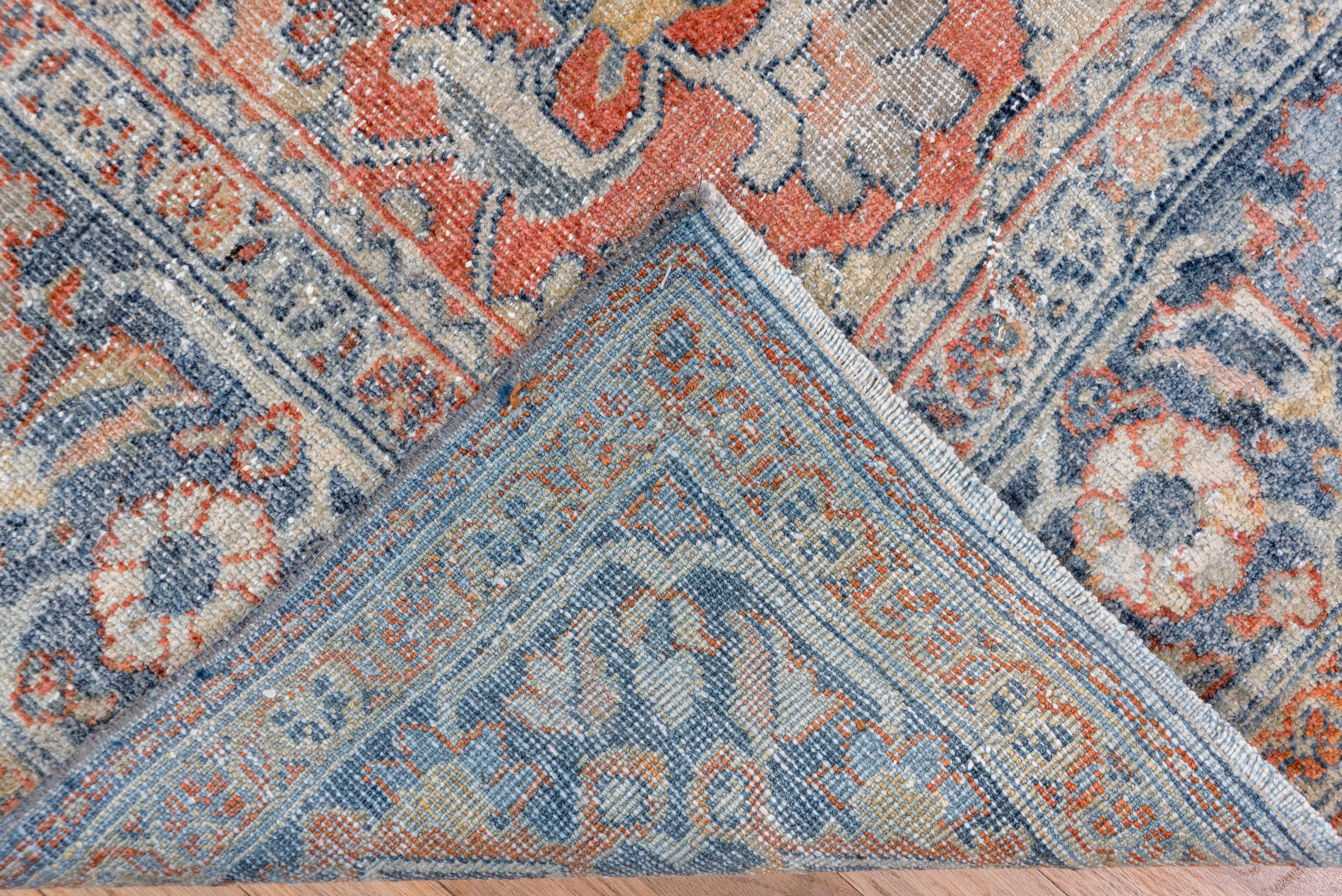 Early 20th Century Bright Persian Mahal Carpet, Red Field