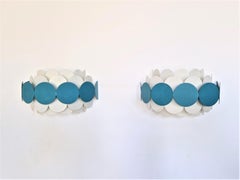Lampes murales pétrole et blanches brillantes de Doria Leuchten, Allemagne, années 1960/1970