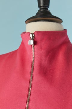 Bright ping jacket with zip closure in the middle front MONTANA Circa 1980's