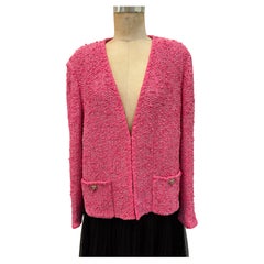 Blazer Chanel rosa brillante/Taglia 50/Nuovo con etichetta/2021 Primavera