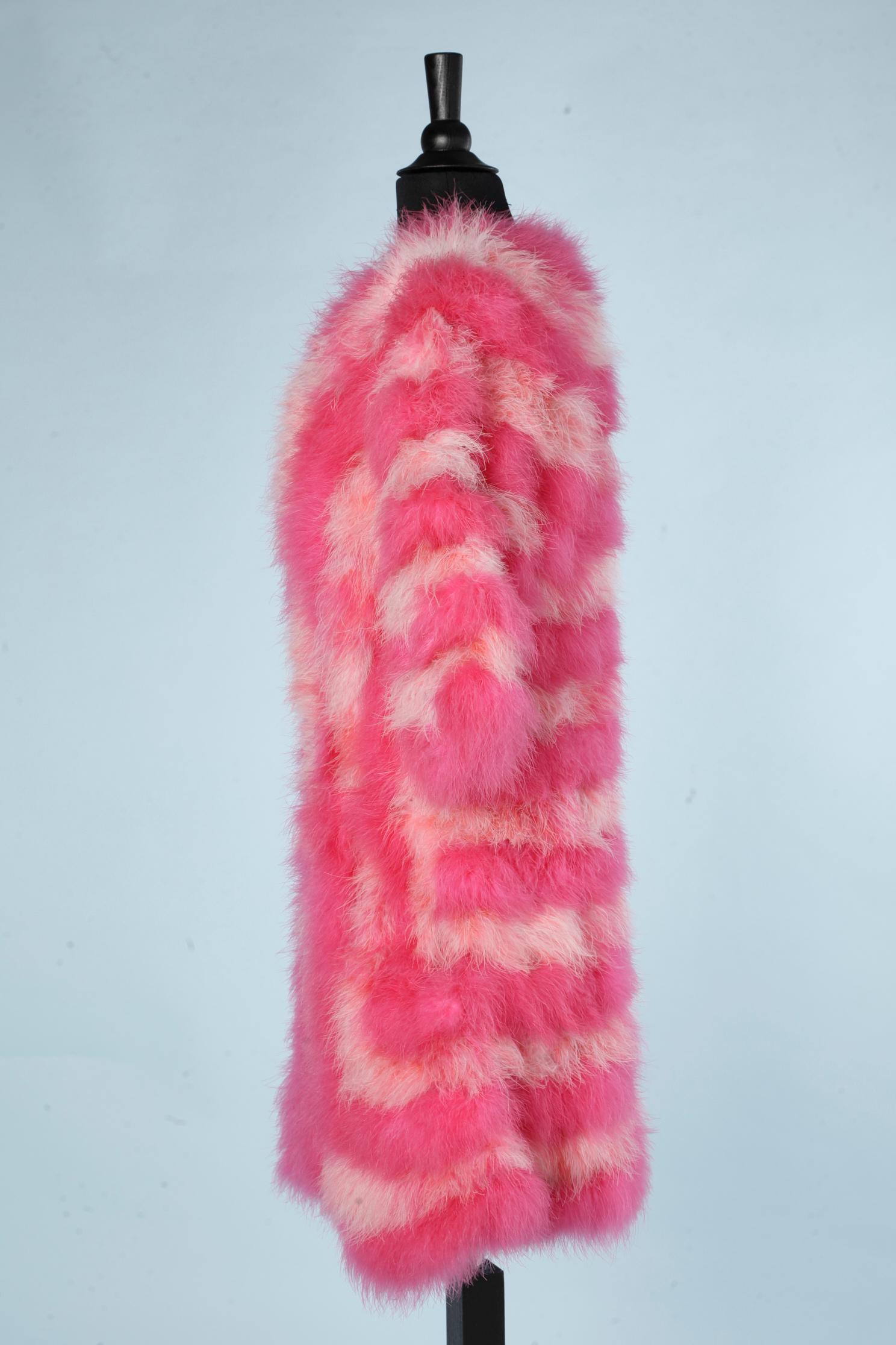 Manteau de plumes rose vif Sonia Rykiel  Pour femmes en vente