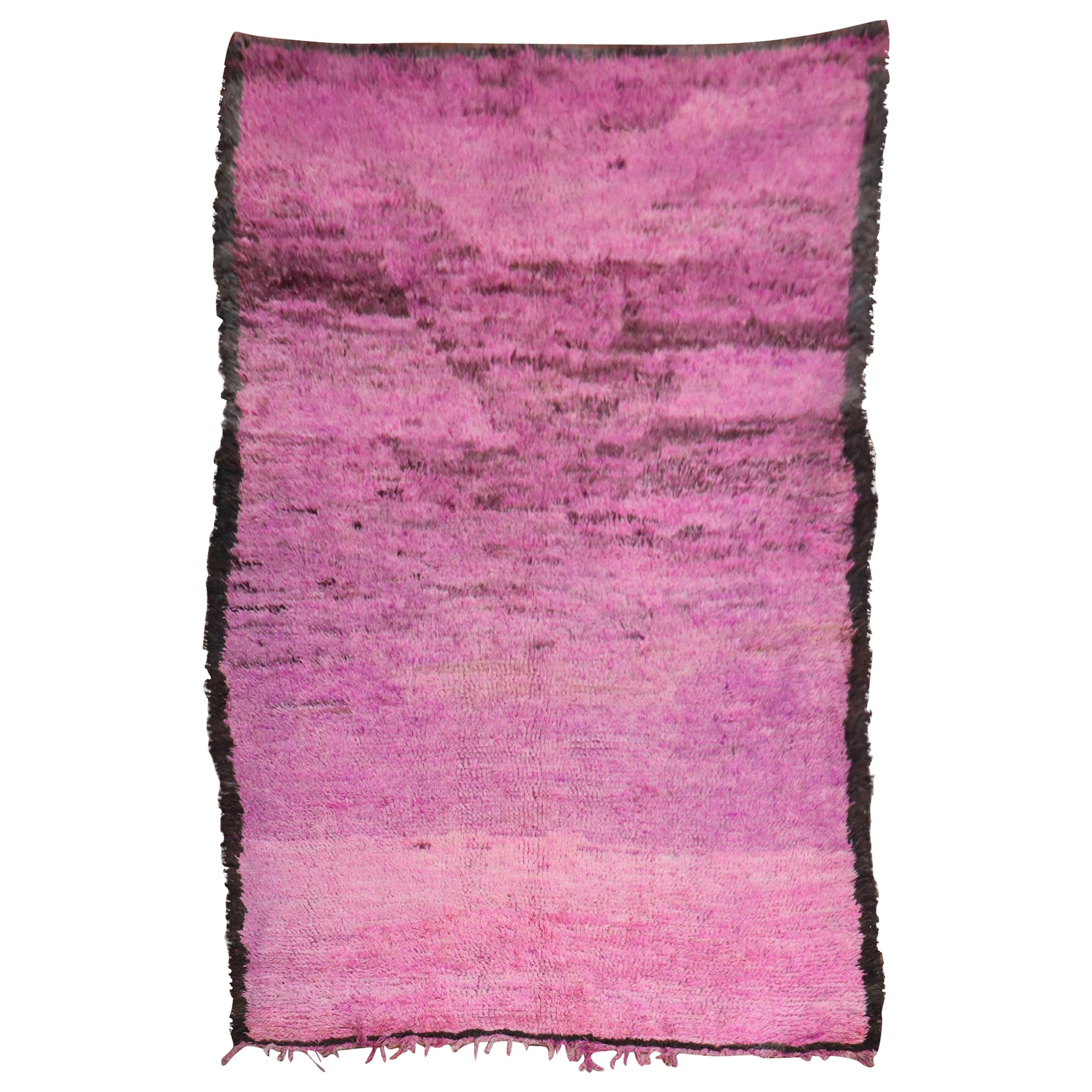 Pink Moroccan Rug For Sale at 1stDibs