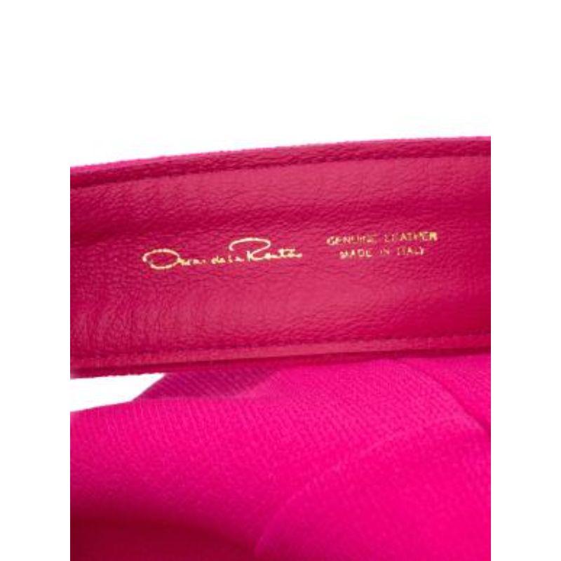 Bright pink wool crepe Primrose dress For Sale 5