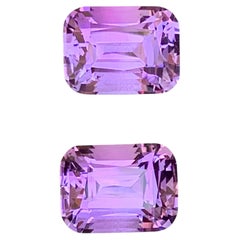 Bright Purple Color Natural Amethyst Pair Gemstone for Earrings Jewelry 12mm