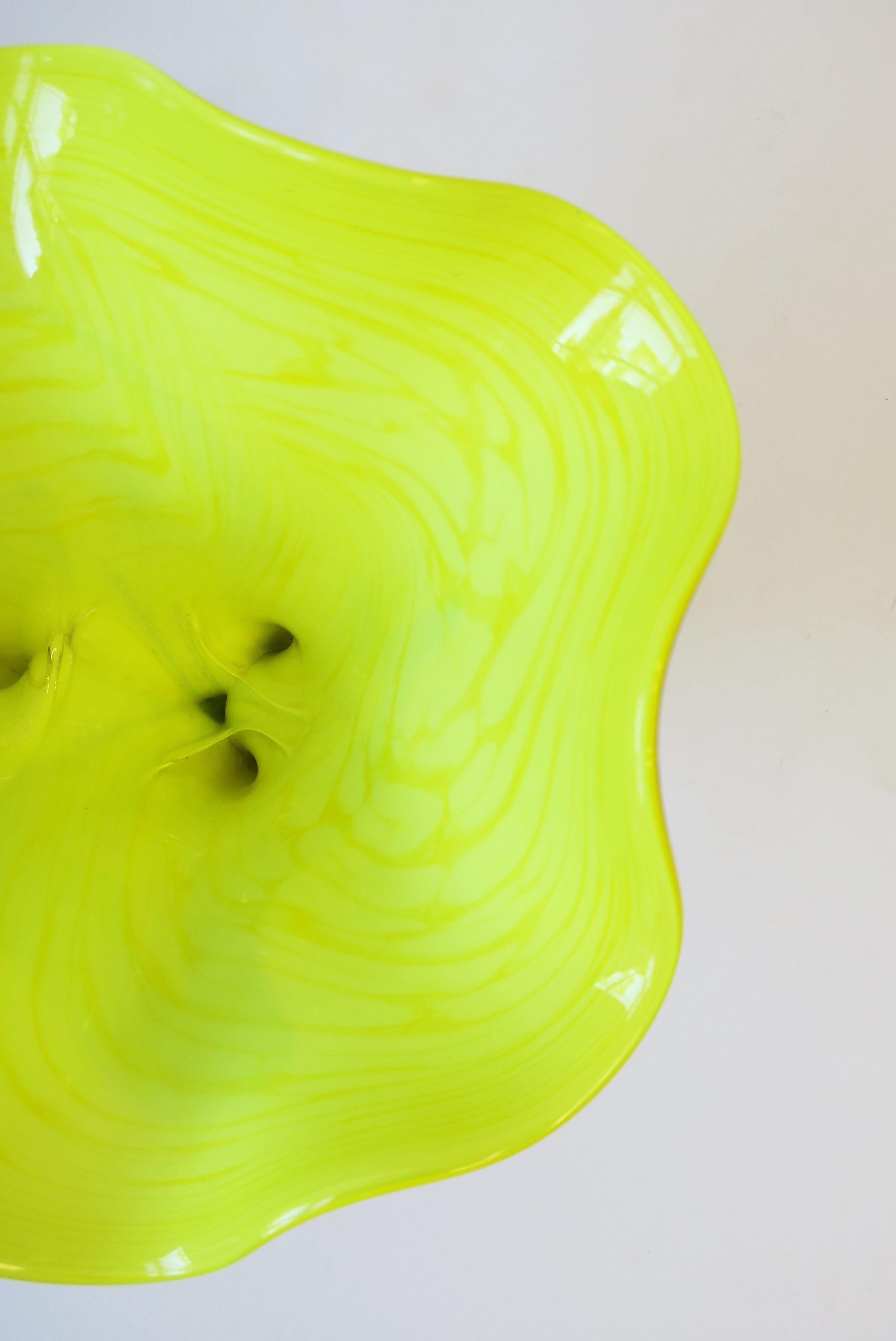 Organic Modern Art Glass Sculpture Vase For Sale 11