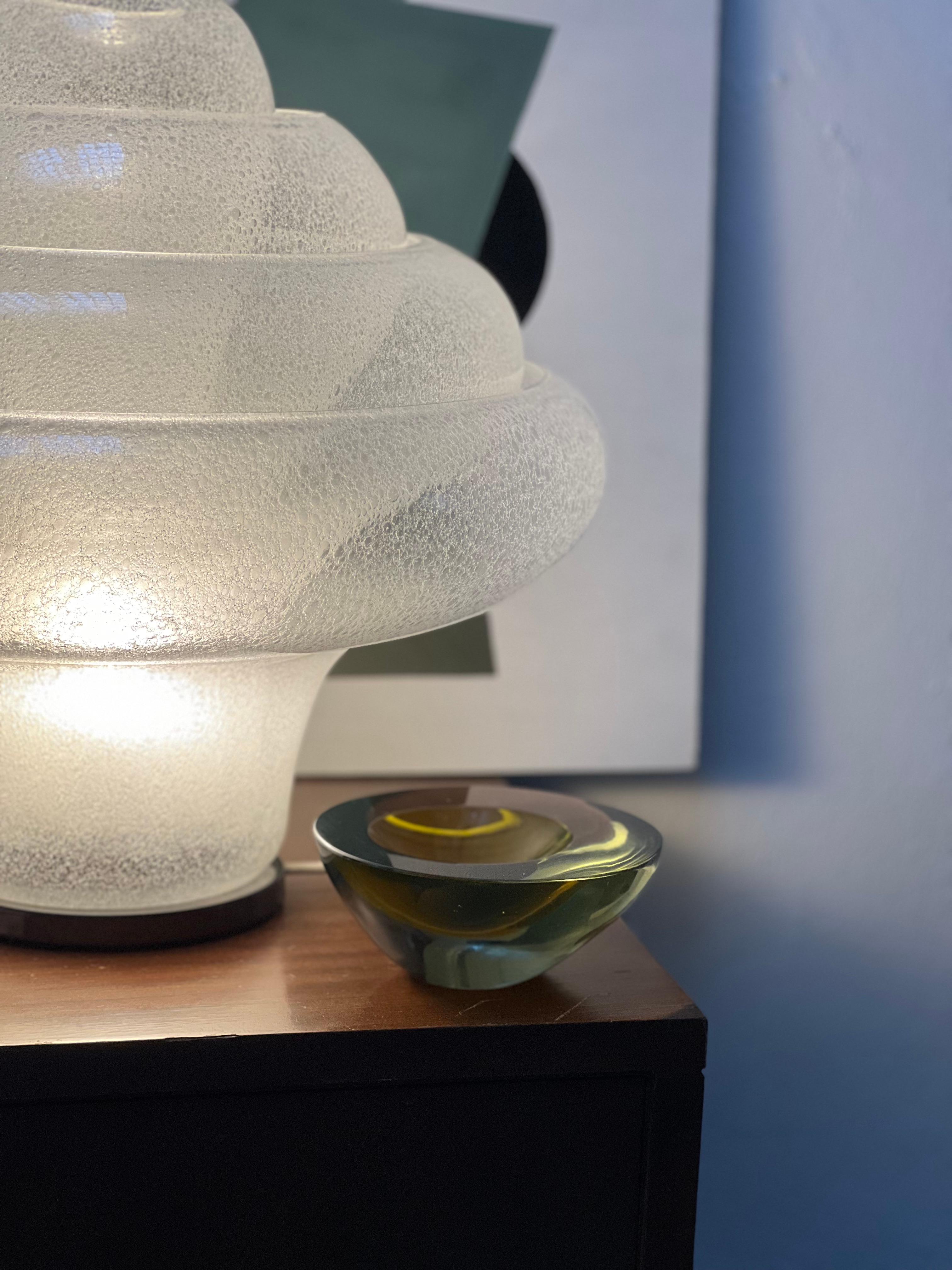 Antonio da Ros pour Cenedese, pièce décorative jaune vif de Murano en vente 9
