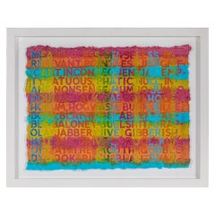 Monoprint aux couleurs vives par Mel Bochner