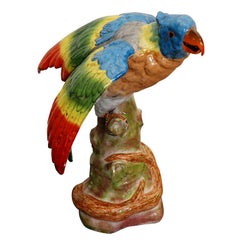 Brightly Colored Parrot Figure