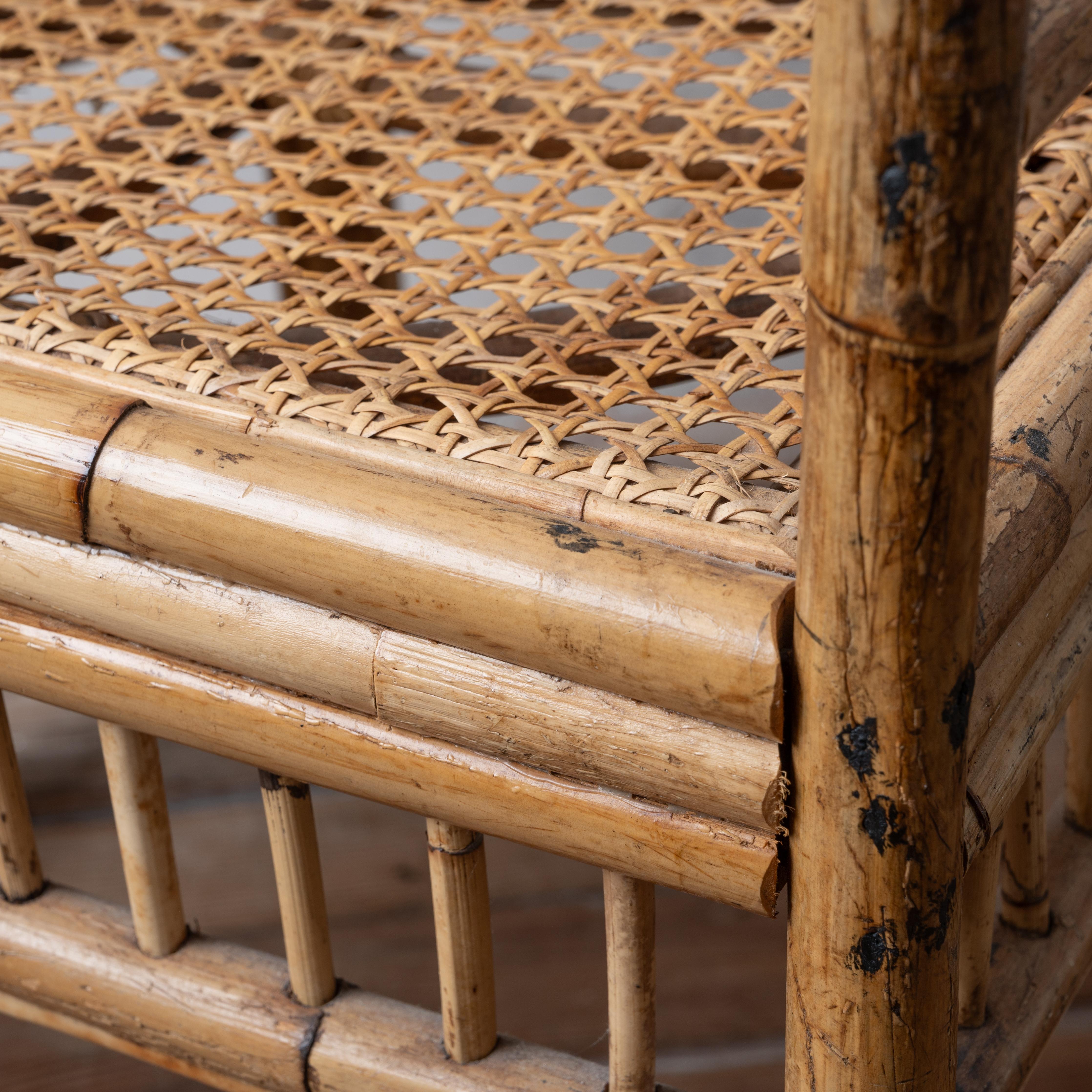 Silla Brighton de bambú en venta 8