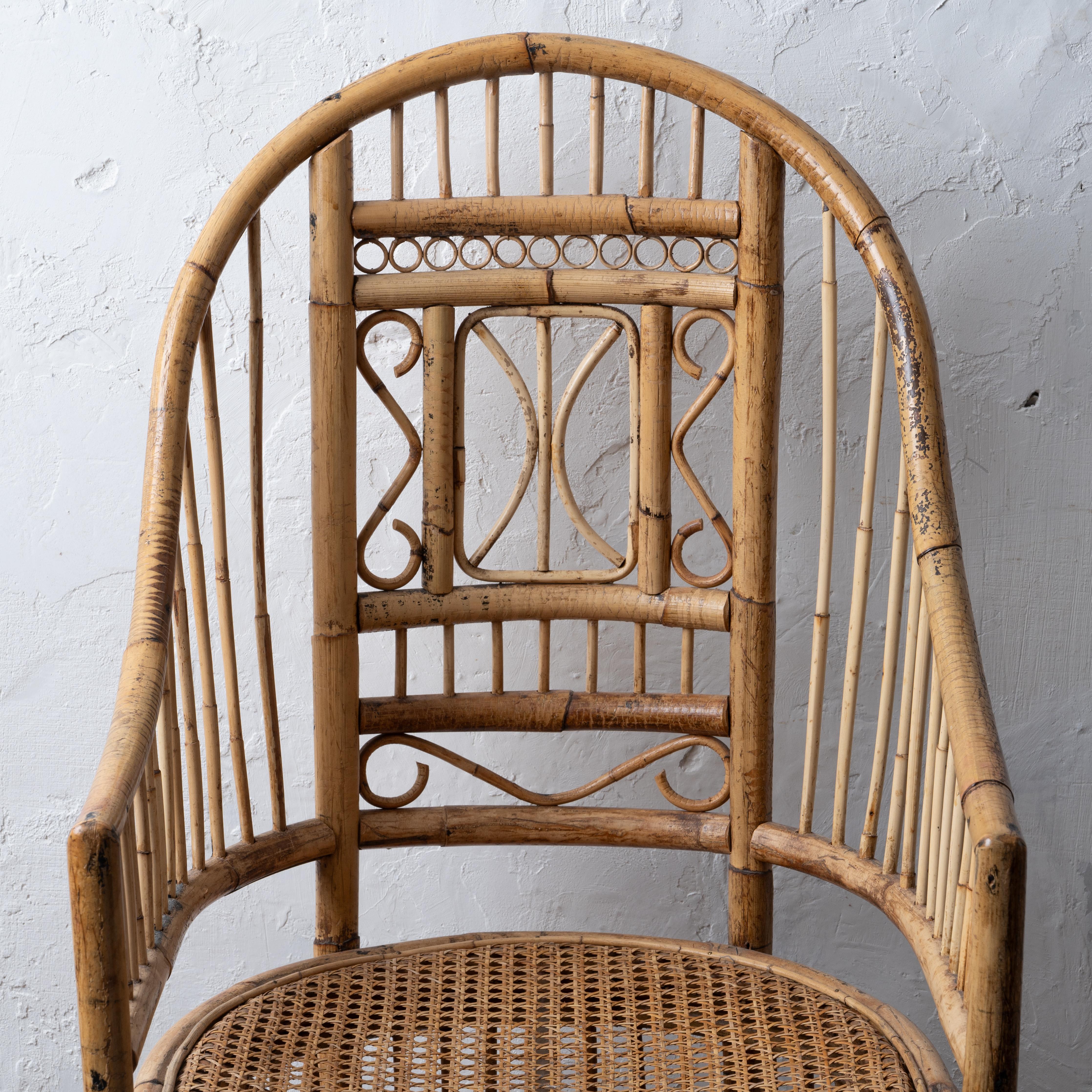 Silla Brighton de bambú en venta 1