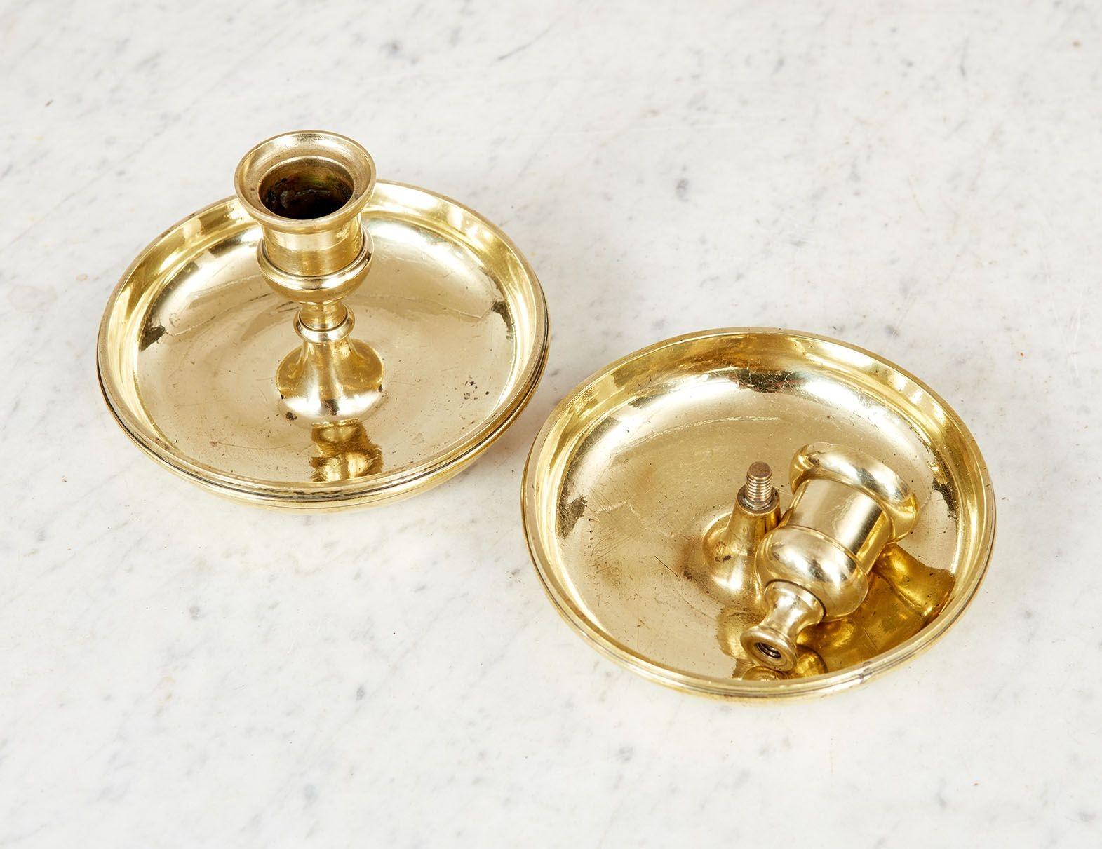 Cast Brighton Bun Campaign Candlesticks For Sale