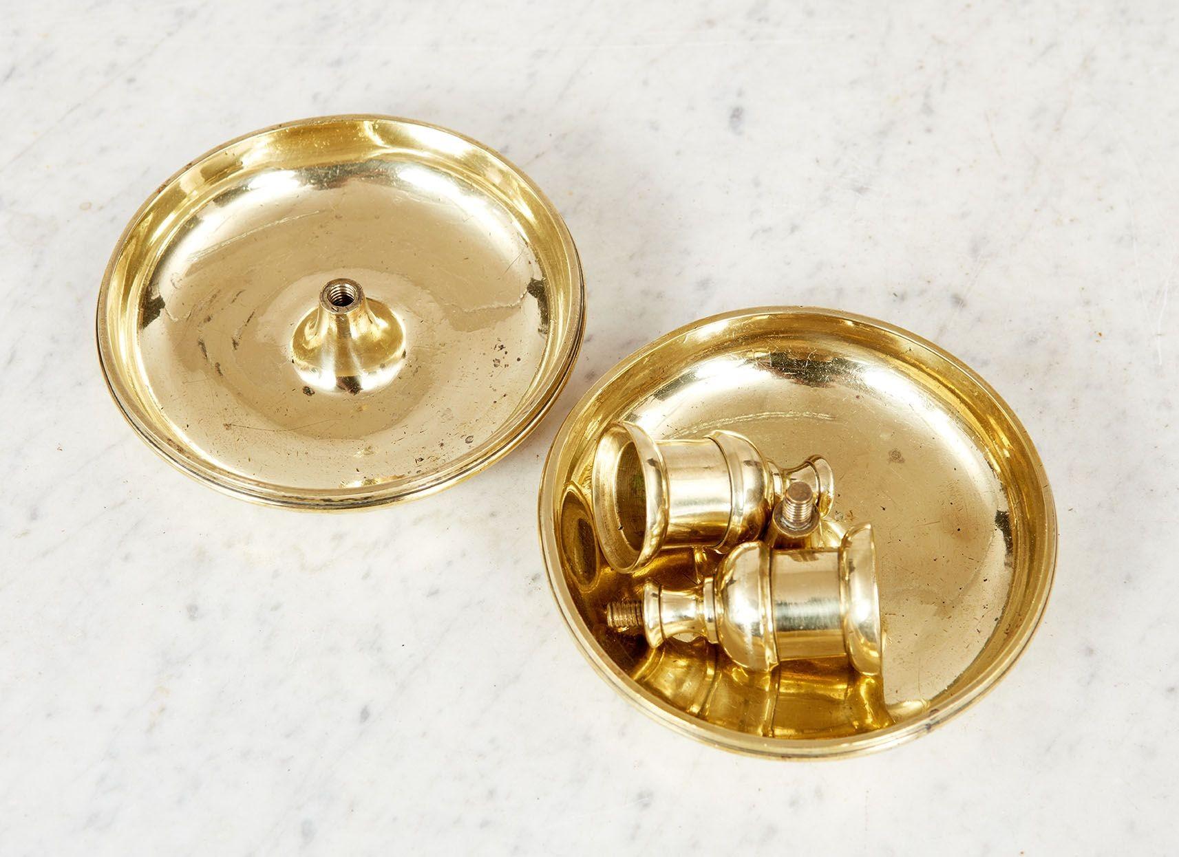 Brighton Bun Campaign Candlesticks In Good Condition For Sale In Greenwich, CT