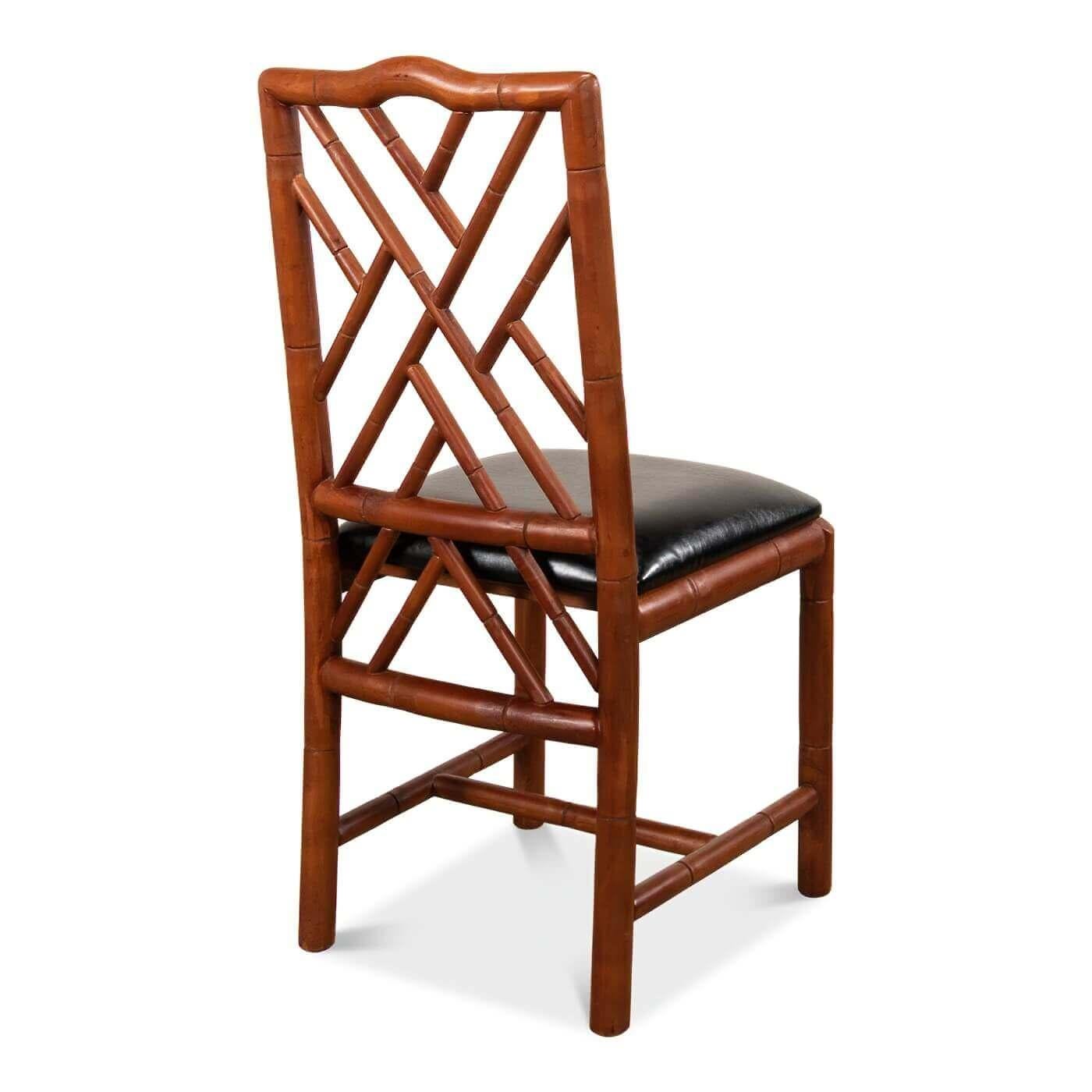 Brighton Faux Bamboo Side Chair For Sale 2