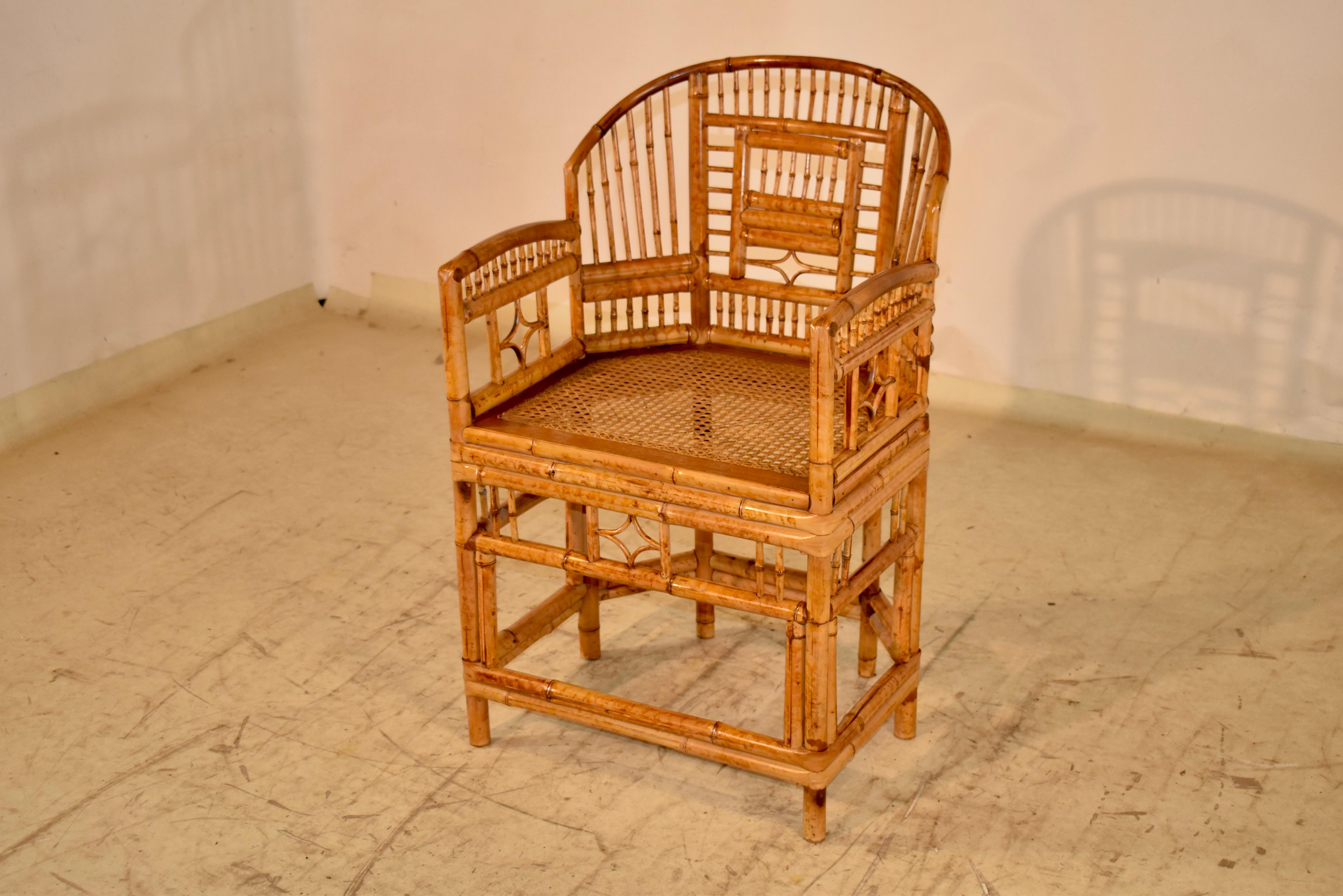 Brighton Pavilion Bamboo Arm Chair, Circa 1960 In Good Condition For Sale In High Point, NC