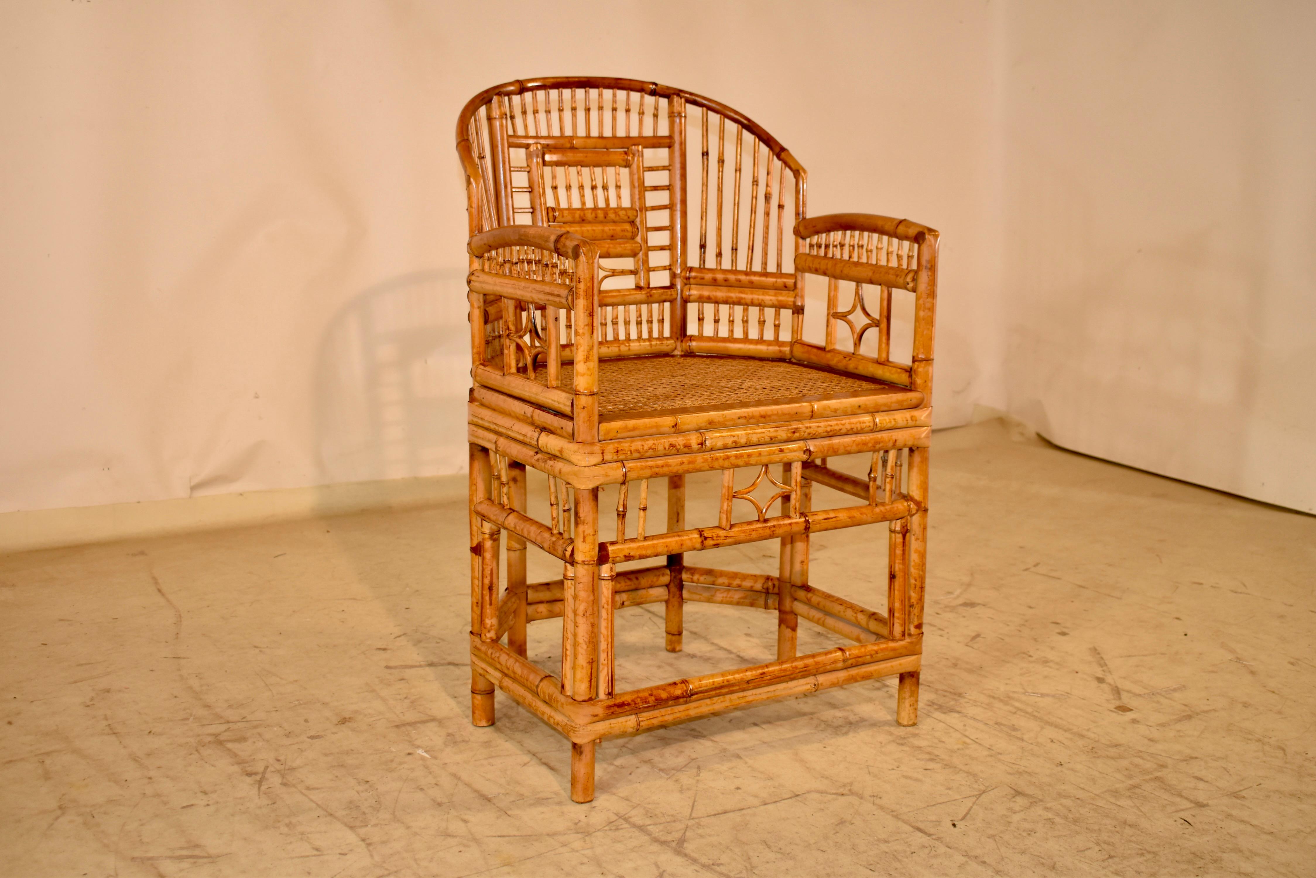 Mid-20th Century Brighton Pavilion Bamboo Arm Chair, Circa 1960 For Sale