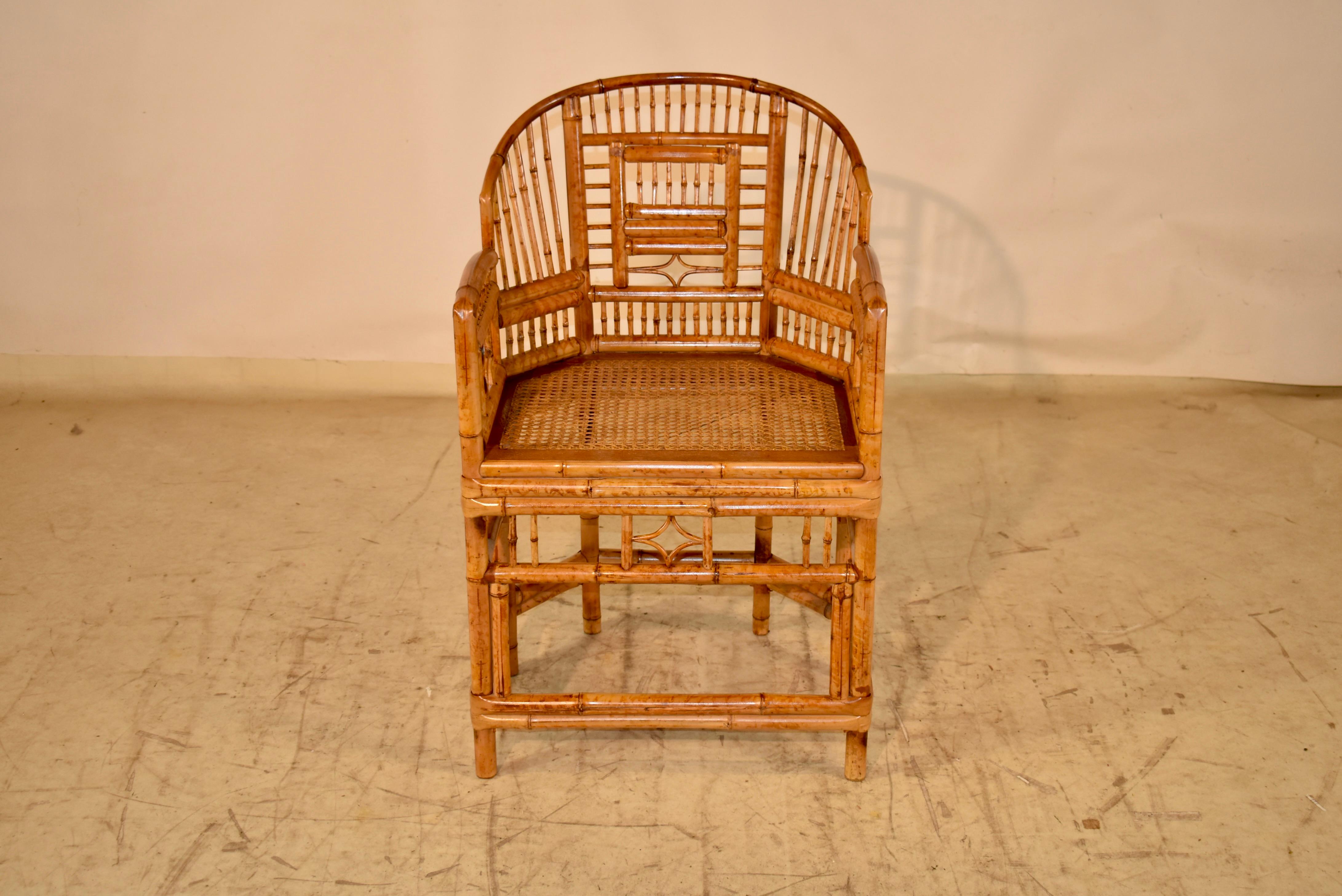 Brighton Pavilion Bamboo Arm Chair, Circa 1960 For Sale 1